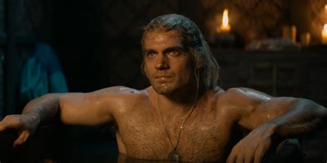 the witcher nudity|When In The Witcher You Can See Henry Cavill In The Bathtub.